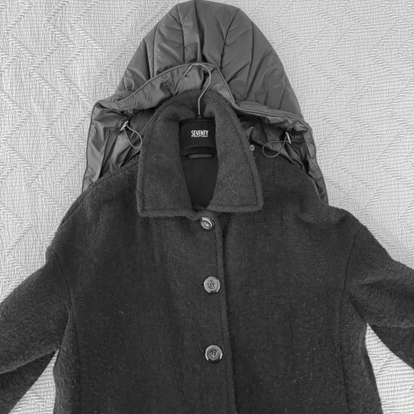 Seventy Pea Coat with removable hood - Picture 3 of 5